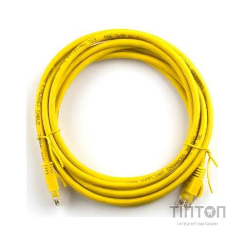 Патч-корд Ritar 0.5м, RJ-45, Cat.5e, CU, медь, желтый (03238)