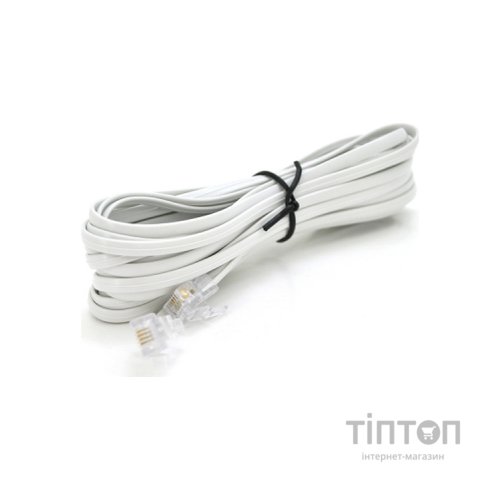 Патч-корд телефонний 3м RJ11 (6P4C) Voltronic (PC-3,0W)