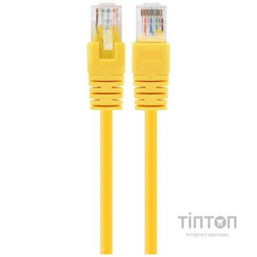 Патч-корд UTP Cablexpert (PP6U-5M/Y) cat.6, литой, 50u штекер с защелкой, 5 м, желтый