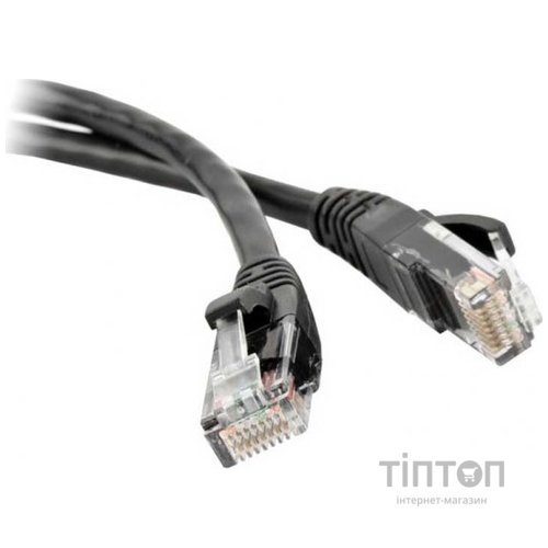 Патч-корд UTP Cat.5e ( 0.5м чорний ), Intellinet