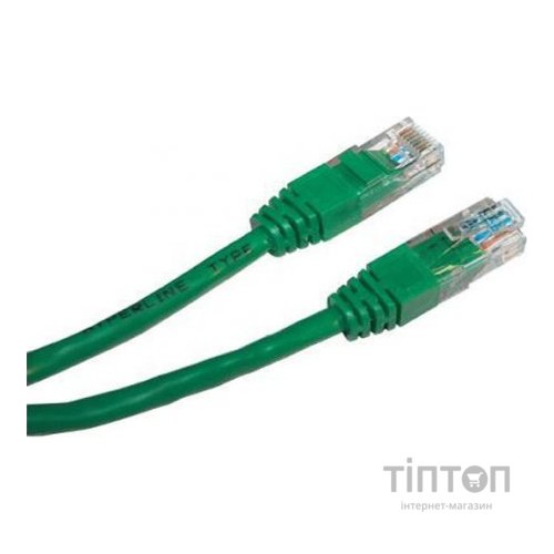 Патч-корд UTP Cat.5e ( 0.5m зелений), Intellinet
