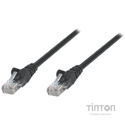 Патч-корд UTP Cat.5e ( 1м чорний ), Intellinet