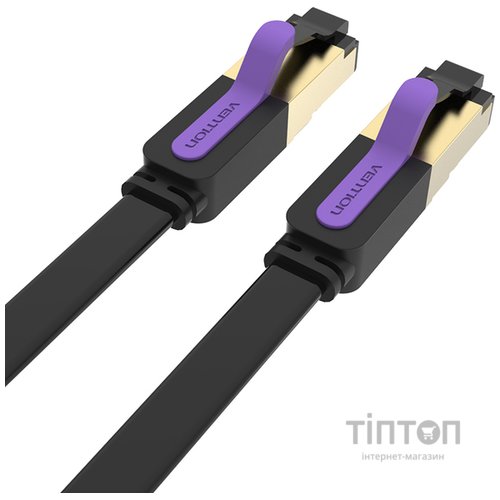 Патч-корд Vention CAT7 SSTP Ethernet, 2 m, Black (ICABH)