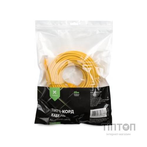 Патч-корд Vinga 20 m CCA (VCPPCCCS20Y)