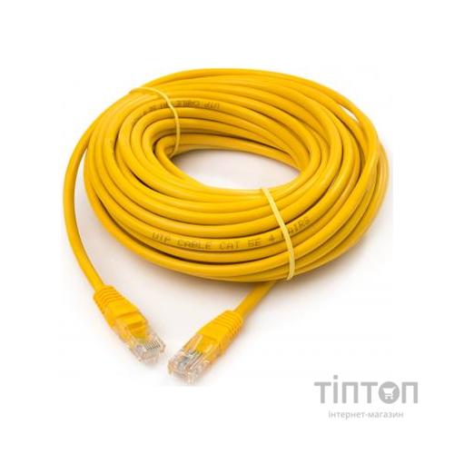 Патч-корд Vinga UTPCat5e 15 m CCA (VCPPCCCS15Y)