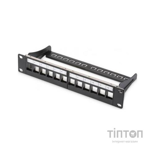 Патч-панель 10" 1U для 12-ти модулів Keystone, набірна DIGITUS (DN-91420)