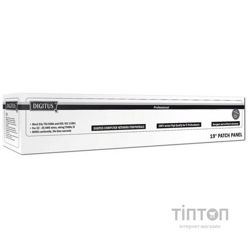 Патч-панель 19" 1U 24 порти 5e FTP в зборі Digitus (DN-91524S)