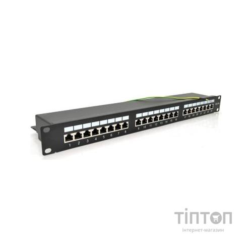 Патч-панель 19" 24хRJ-45 FTP 1U cat.5e Pipo (PP245191UFTP)