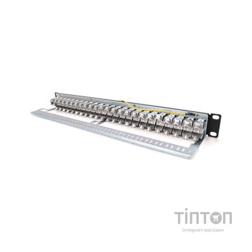 Патч-панель 19" 24хRJ-45 FTP 1U cat.6A, w Organizer Pipo (PP247191UFTP)