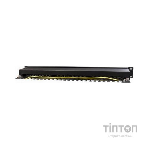 Патч-панель 19" 24xRJ-45 FTP cat.6, 1U, тип 110 Cablexpert (NPP-C624-002)