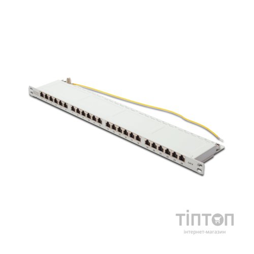 Патч-панель 19" 24xRJ-45 STP cat.6, 0.5U Digitus (DN-91624S-SL-SH-G)