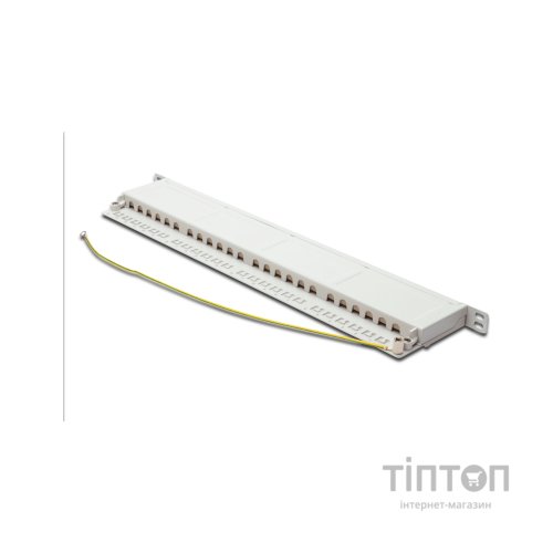 Патч-панель 19" 24xRJ-45 STP cat.6, 0.5U Digitus (DN-91624S-SL-SH-G)