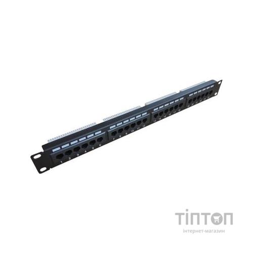 Патч-панель 19" 24xRJ-45 UTP cat.5e, 1U Kingda (KD-PP05-UTP-C5e-24P)