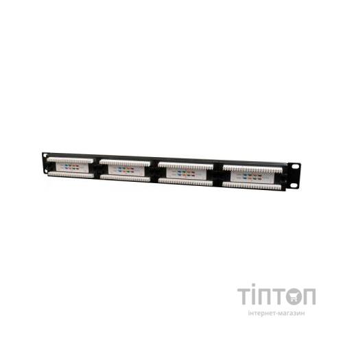 Патч-панель 19" 24xRJ-45 UTP cat.5е, 1U, тип 110 Cablexpert (NPP-C524CM-001)