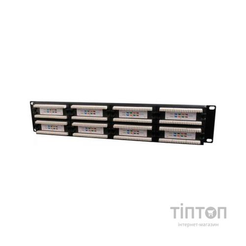 Патч-панель 19" 48xRJ-45 UTP cat.5е, 2U, тип 110 Cablexpert (NPP-C548CM-001)