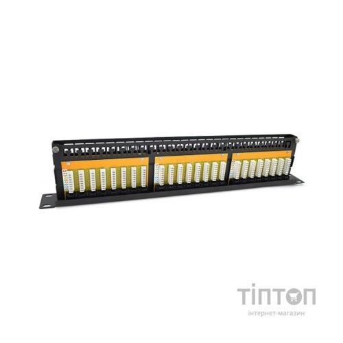 Патч-панель 19" 48xRJ-45 UTP cat. 5е, DUAL type, 1U Ritar (RT-2264-CAT.5E)