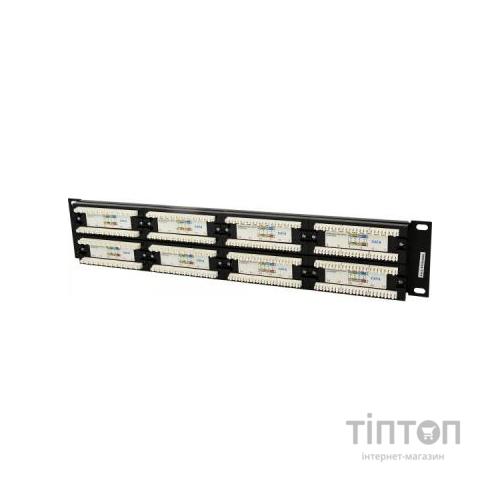 Патч-панель 19" 48xRJ-45 UTP cat.6, 2U, тип 110 Cablexpert (NPP-C648CM-001)