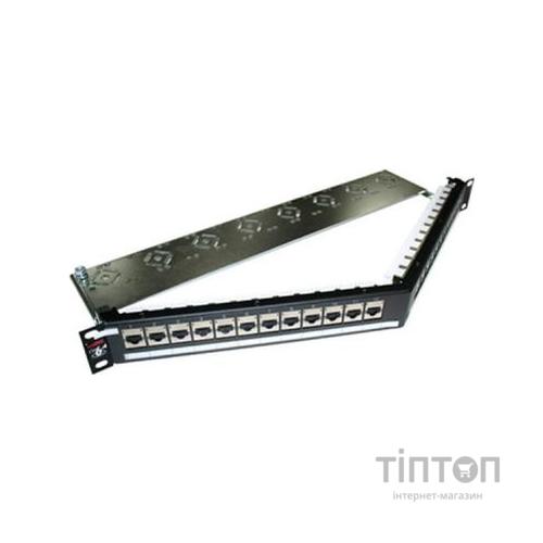 Патч-панель 19" кутова 24xRJ-45 STP cat.6A, DG+, 1U Molex (PID-00218)