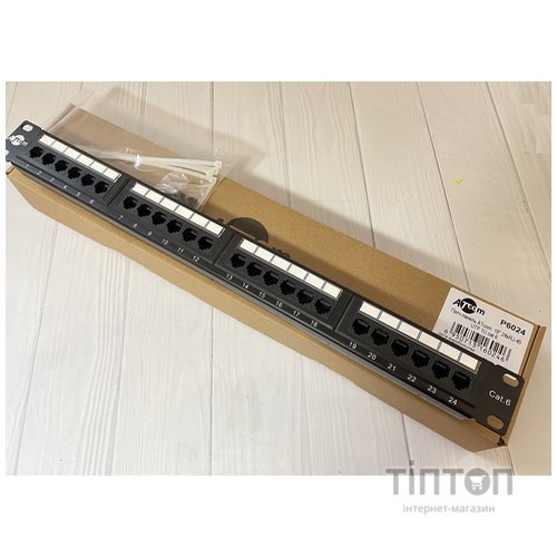 Патч-панель Atcom 19" 24 порта UTP cat.6 (P6024)