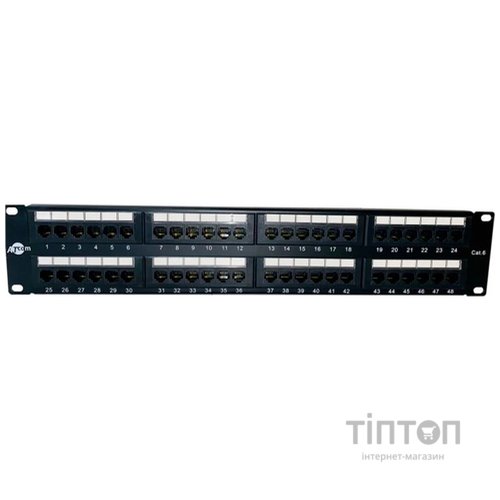 Патч-панель Atcom 19" 48 портов UTP cat.6 (P6048)