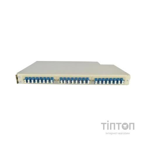 Патч-панель Crosver оптична 1U з касетою в зборі (FOB 19/1-336/36-1-24)