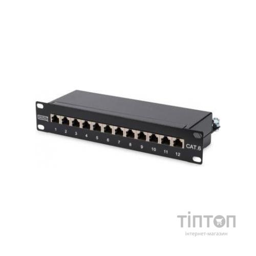 Патч-панель Digitus 10" 1U 12 портов cat.6 STP в сборе (DN-91612S)