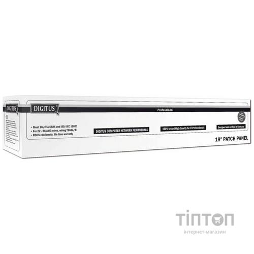 Патч-панель Digitus 19" 1U 24 порта 6a FTP в сборе (DN-91624S-EA)
