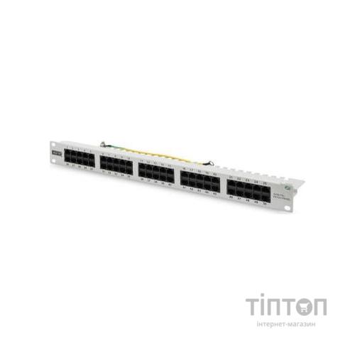Патч-панель Digitus 19" 1U 50 портов cat.3 UTP в сборе, grey (DN-91350-1)