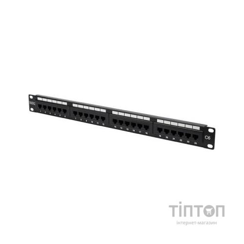 Патч-панель Digitus 19" 24хRJ-45 UTP cat. 6 в сборе (DN-91624U)