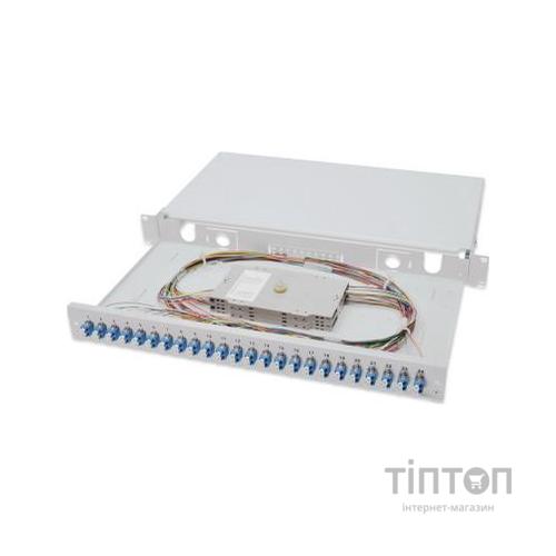 Патч-панель Digitus оптична 1U-24xLC duplex, Splice Cass, OS2 Color Pigtails, Ad (DN-96332/9)
