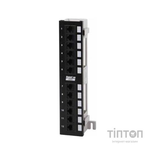 Патч-панель настінна 12 портів 5e UTP Hypernet (PP-KUTP12WM)