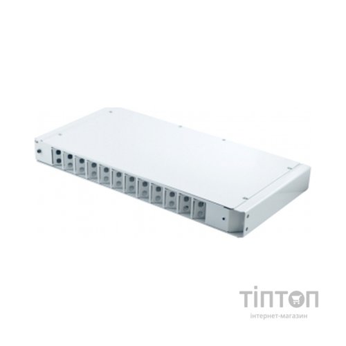 Патч-панель оптична 1U, FC, сплайс касети S400-A Crosver (FOB 19/1-400A/24-1-24-FC)