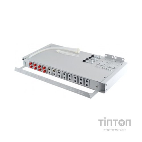 Патч-панель оптична 1U, FC, сплайс касети S400-A Crosver (FOB 19/1-400A/24-1-24-FC)