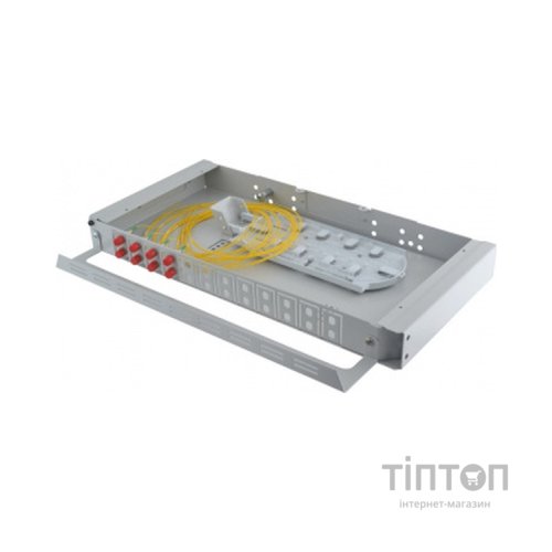Патч-панель оптична 1U, FC, сплайс касети S400-A Crosver (FOB 19/1-400A/24-1-24-FC)