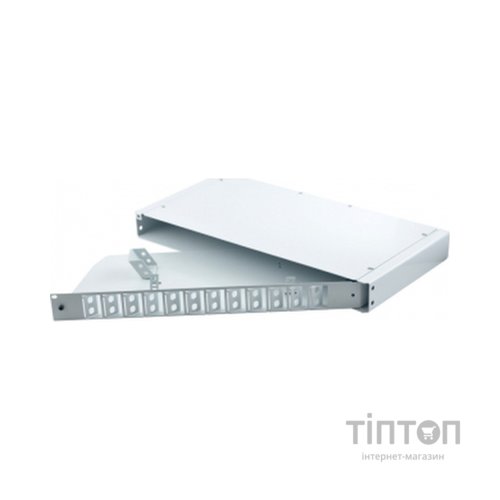 Патч-панель оптична 1U, FC, сплайс касети S400-A Crosver (FOB 19/1-400A/24-1-24-FC)