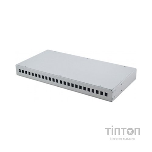 Патч-панель оптична 1U, SC, сплайс касети S332 Crosver (FOB 19/1-332-SC lite)