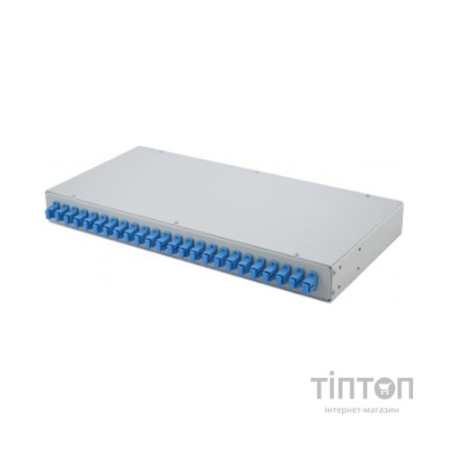 Патч-панель оптична 1U, SC, сплайс касети S332 Crosver (FOB 19/1-332-SC lite)