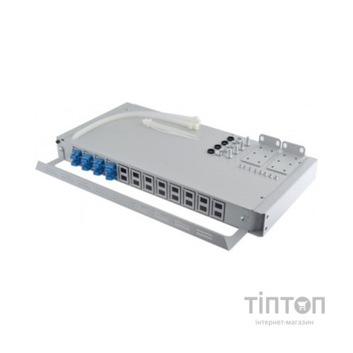 Патч-панель оптична 1U, SC, сплайс касети S400-A Crosver (FOB 19/1-400A/24-1-24-SC)