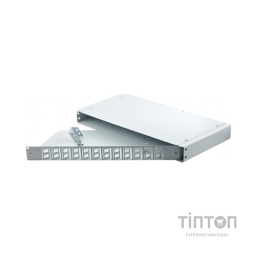 Патч-панель оптична 1U, SC, сплайс касети S400-A Crosver (FOB 19/1-400A/24-1-24-SC)