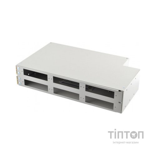 Патч-панель оптична 2U, універсальна, сплайс касети S336 Crosver (FOB 19/2-336/36-2-48)