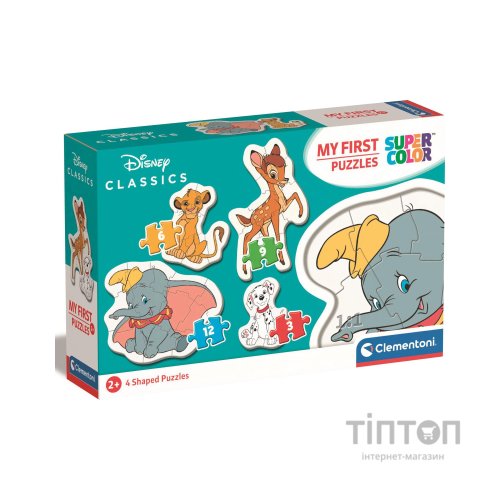 Пазл Clementoni 4 в 1 Disney Animals, серія "My First Puzzles (20806)