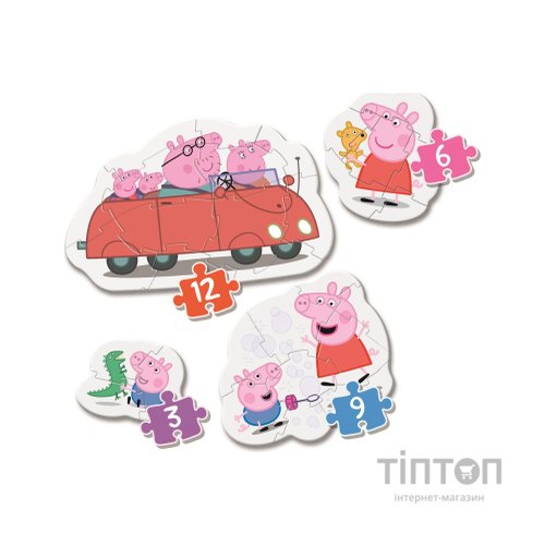 Пазл Clementoni 4 в 1 Peppa Pig, серія My First Puzzles (20829)