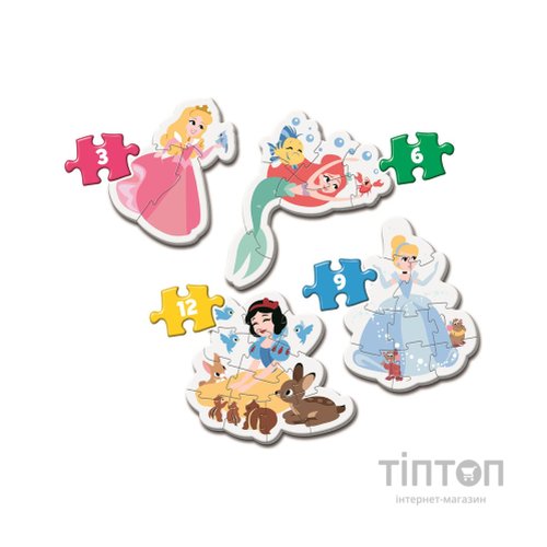Пазл Clementoni 4 в 1 Princess, серія My First Puzzles (20813.00)