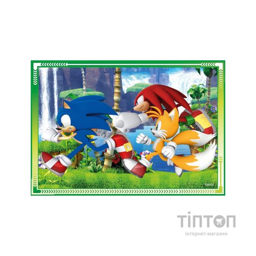 Пазл Clementoni 4 в 1 Sonic, 12,16,20 та 24 елементи (21522)