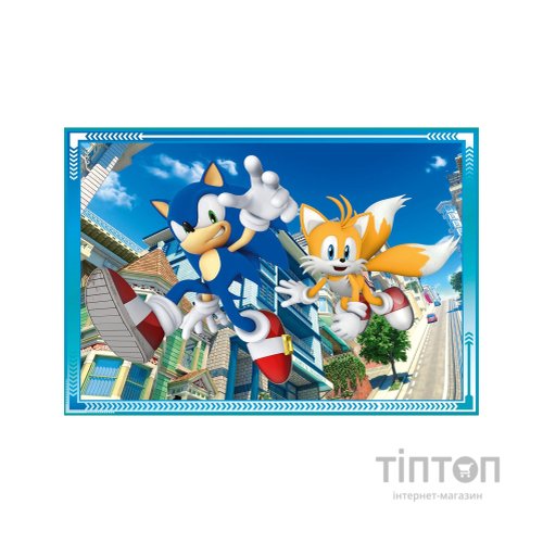 Пазл Clementoni 4 в 1 Sonic, 12,16,20 та 24 елементи (21522)