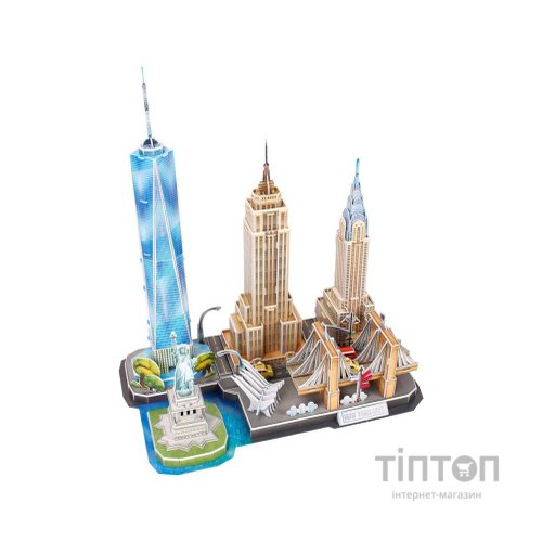 Пазл Cubic Fun Тривимірна головоломка-конструктор Сіті лайн Нью-Йорк (MC255h)