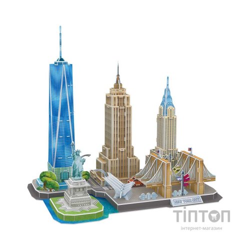 Пазл Cubic Fun Тривимірна головоломка-конструктор Сіті лайн Нью-Йорк (MC255h)