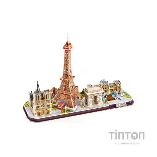 Пазл Cubic Fun Тривимірний пазл City line Париж із LED-підсвічуванням (L525h)