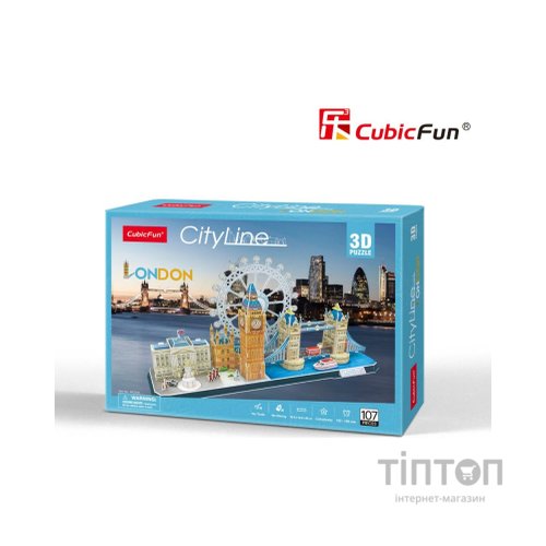Пазл Cubic Fun Тривимірний пазл CityLine London (MC253h)