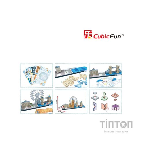 Пазл Cubic Fun Тривимірний пазл CityLine London (MC253h)